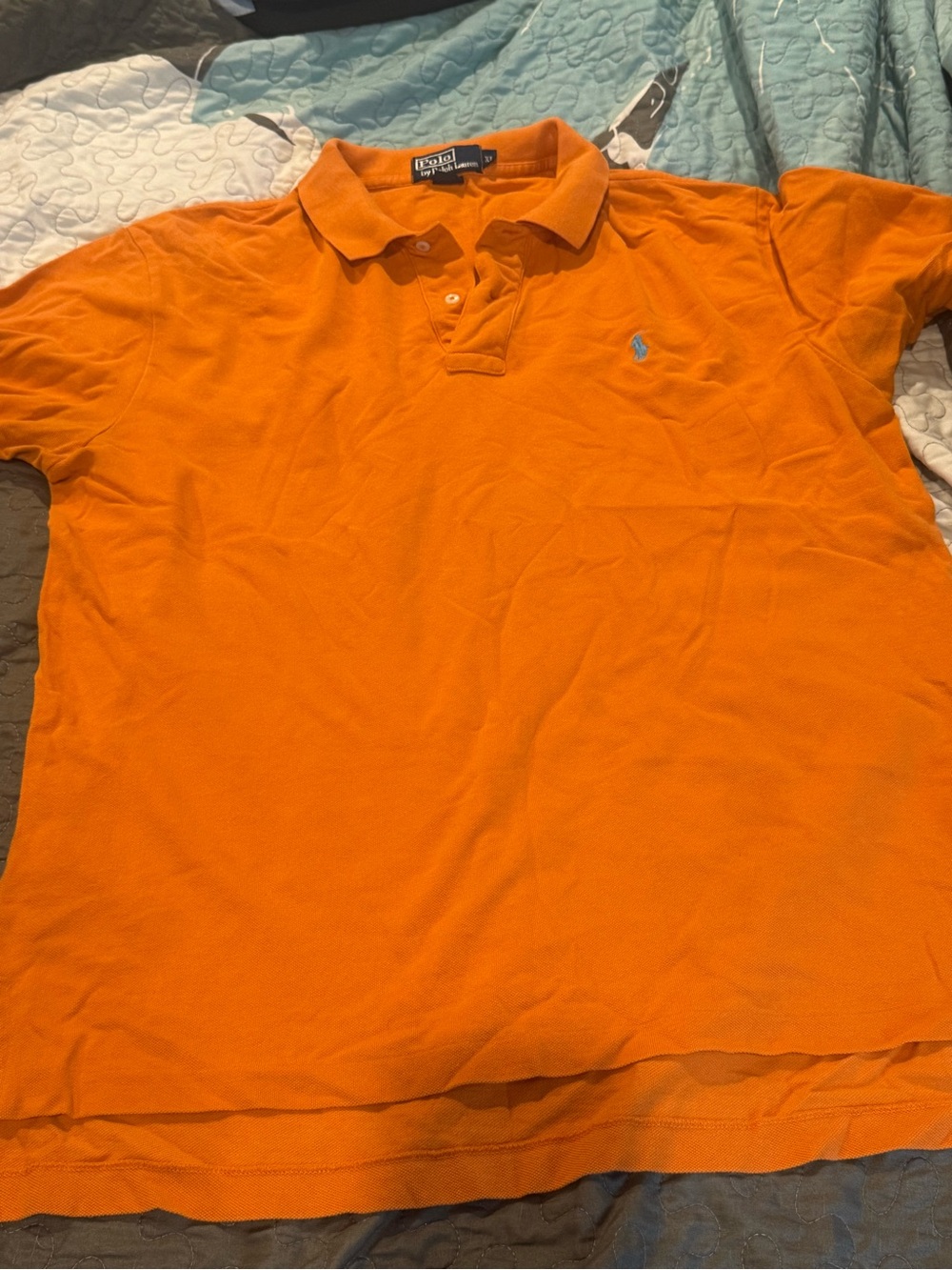 Polo by Ralph Lauren Orange Men's Short-Sleeve Polo